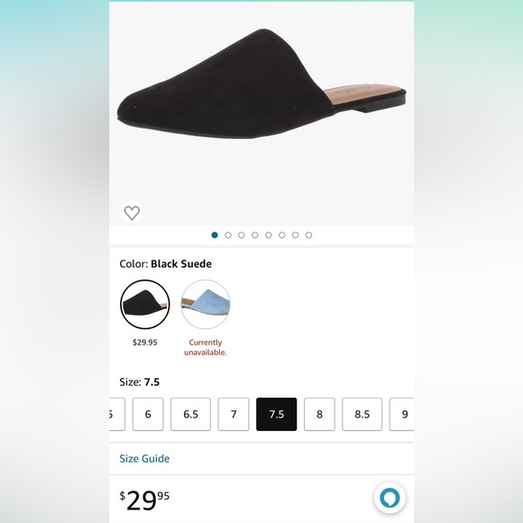 NWT! 🖤 Quipid Black Suede Flats, size 8 W 🖤 - Picture 5 of 8